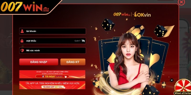 Đăng nhập 007Win thông tin định danh