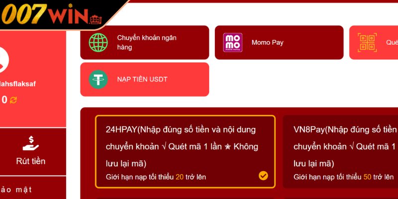 Nạp Tiền 007Win An Toàn Theo Hướng Dẫn Và Lưu Ý Quan Trọng 3 Lưu ý cần nhớ khi nạp tiền 007Win