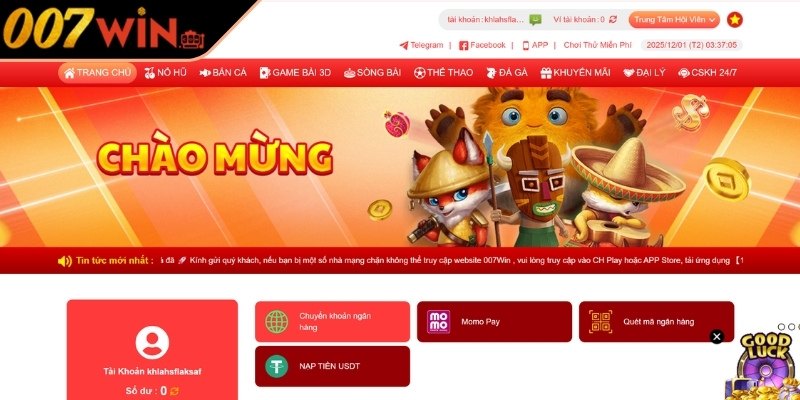 Nạp Tiền 007Win An Toàn Theo Hướng Dẫn Và Lưu Ý Quan Trọng 1 Các phương thức nạp tiền 007Win tối ưu nhất